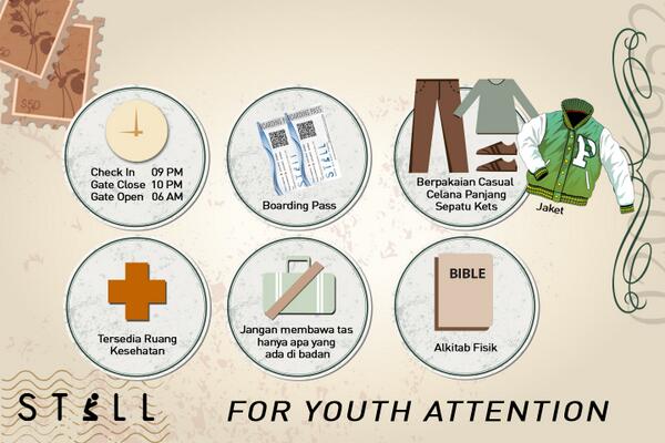 H-1 #STILLBandung, mari terus doakan #STILLBandung. Bagi  peserta harap memperhatikan beberapa hal yang ada di gambar