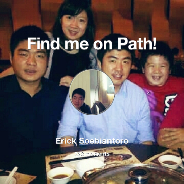 I've shared 723 memories with my friends on #Path - see them now at path.com! #thepersonalnetwork
