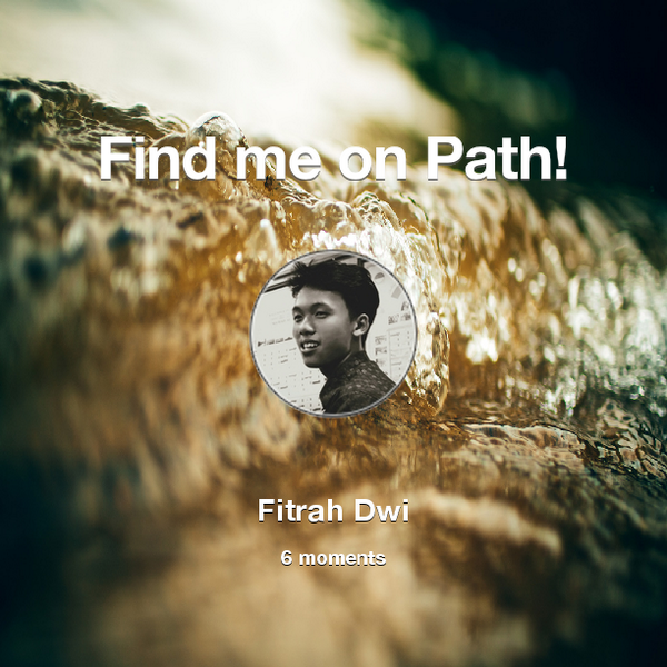 Find me on #Path now! Go to: path.com! #thepersonalnetwork