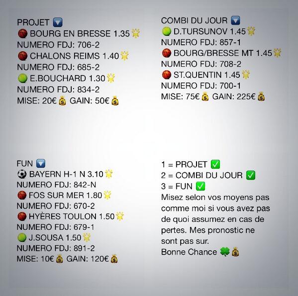 PegasusProno's tweet image. Pronostic 29/04 💰🌟✅
#ParionsSport