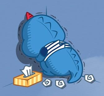 uglypink's tweet photo. สติ๊กเกอร์ LINE ใหม่ของ ปตท. คือก๊อตจิทำอะไร.. (- -) #จิตใจ http://t.co/QHzFC1qTOb