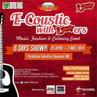Event perdana kmi guys di 'E-COUSTIC WITH LOOPERS' Fekon uir,tgl 2 mei hri jumaat sesi 1 jam 10-12 siang.keepsweet ;)