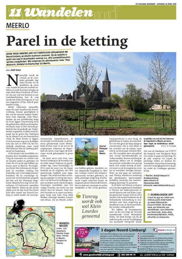 TrudySteeghs's tweet photo. Meerlo in de Reiskrant Telegraaf 26-4-2014. Camperen bij Vakantie Meerlo op de foto. http://t.co/baWSVrNj3i http://t.co/tQwUFdQWIA