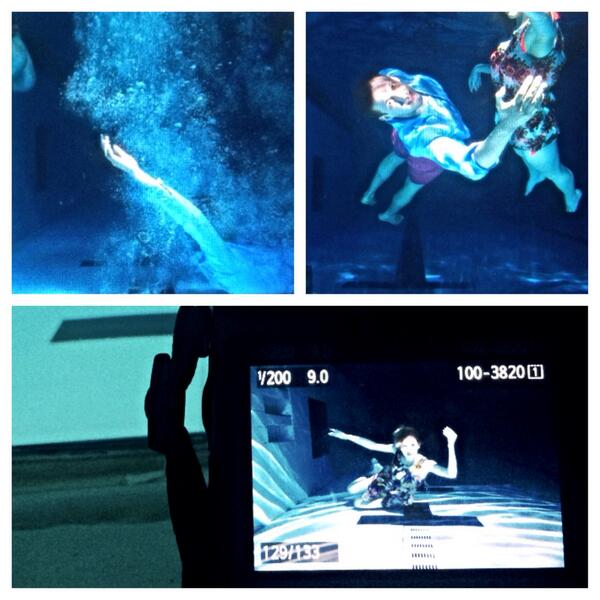 hellocarnival's tweet image. This morning we visited Label magazine's amazing underwater shoot, in the Loughborough Olympic Pool. @LabelStyleTeam