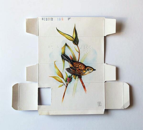 Beautiful Birds Painted Inside Medicine Boxes by Sara Landeta 
bit.ly/1pJoyMU