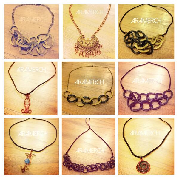 ARAMERCH's tweet photo. Necklace Series #1 http://t.co/qFobXzIKMC