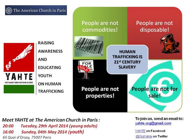 OrgYahte's tweet image. This evening at 20:00 @OrgYahte will meet young adults at the American Church of Paris. Looking forward to it!