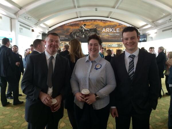 At the races with our Nvq apprentices.