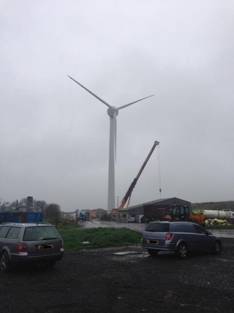 Infiniterenew's tweet photo. Infinite Renewables has completed the installation of its fifth 500kW turbine at Nantycaws, Carmarthenshire http://t.co/2CRAa1XPo9