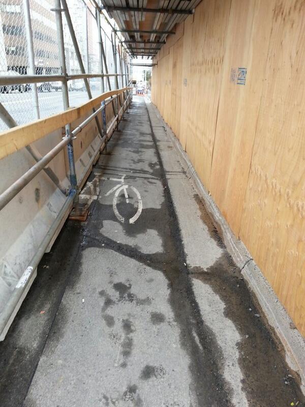 The ultimate in #activetransportation luxury: covered bike lanes. Take that, Paris! #halifax