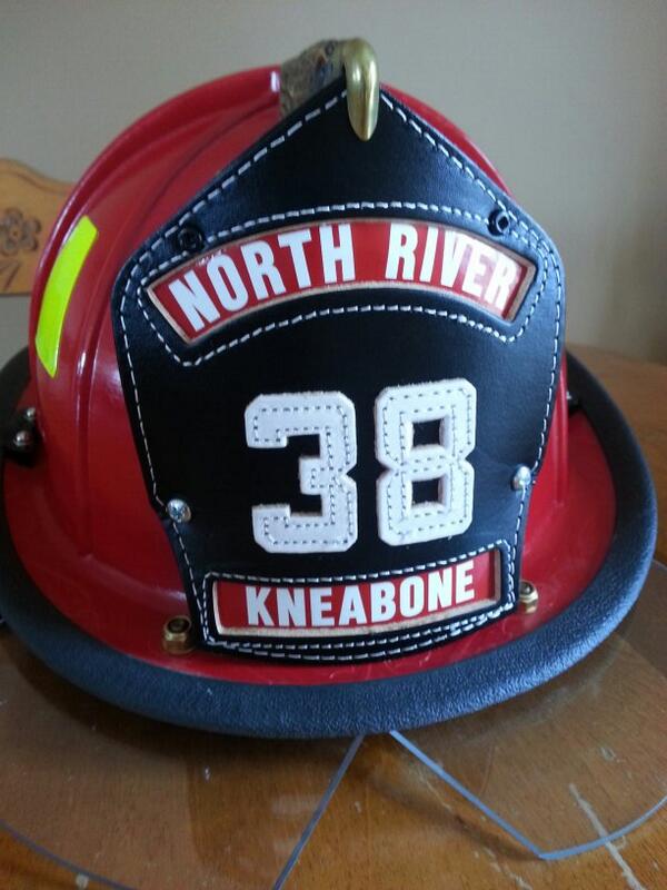 kkneabone's tweet photo. Leather patch just arrived for my fire helmet, pretty happy to see it finally arrive. #CairnsHELMETS http://t.co/u1jInrT2bL