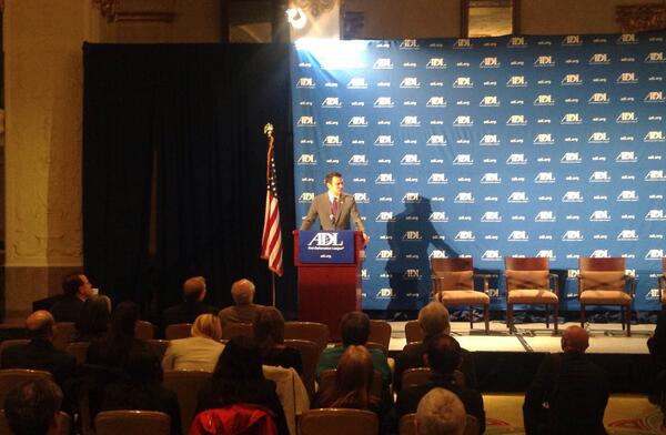 ADL's tweet photo. We honored to have @RepKevinYoder speak to us at #ADLSummit2014. Thank you for joining us this morning. #ADL http://t.co/f9YuzbfkiZ