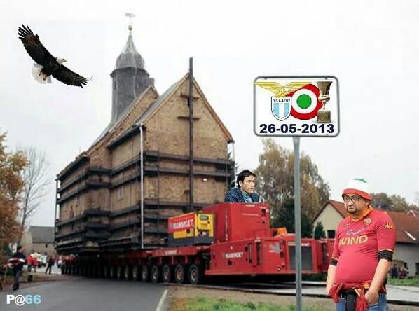 SSLAZIO1900SS's tweet photo. Fermatelooo, dove cazzo vaiiiii non c'e' spazioooo Roma e' gia' piena di chiese!!! #Garcia #sassuolojuventus #ermatto http://t.co/2ktz19XBLR