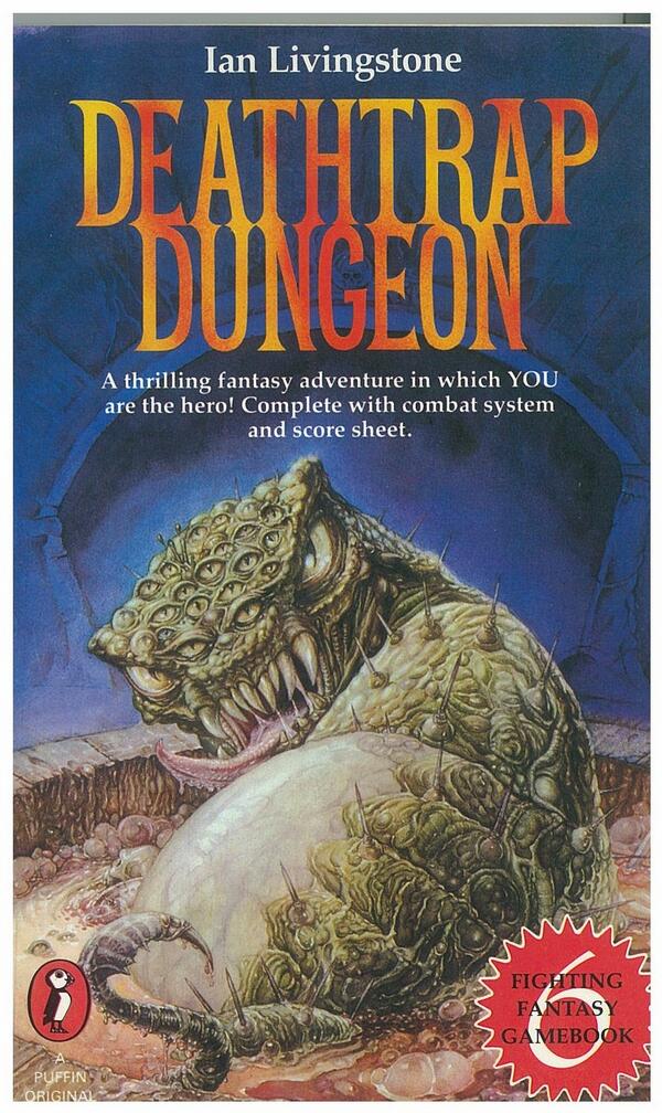 ian_livingstone's tweet photo. It's 30 years to the day since Deathtrap Dungeon was published. Proud it was the best-selling children's book of 1984 http://t.co/LORK95qTcw