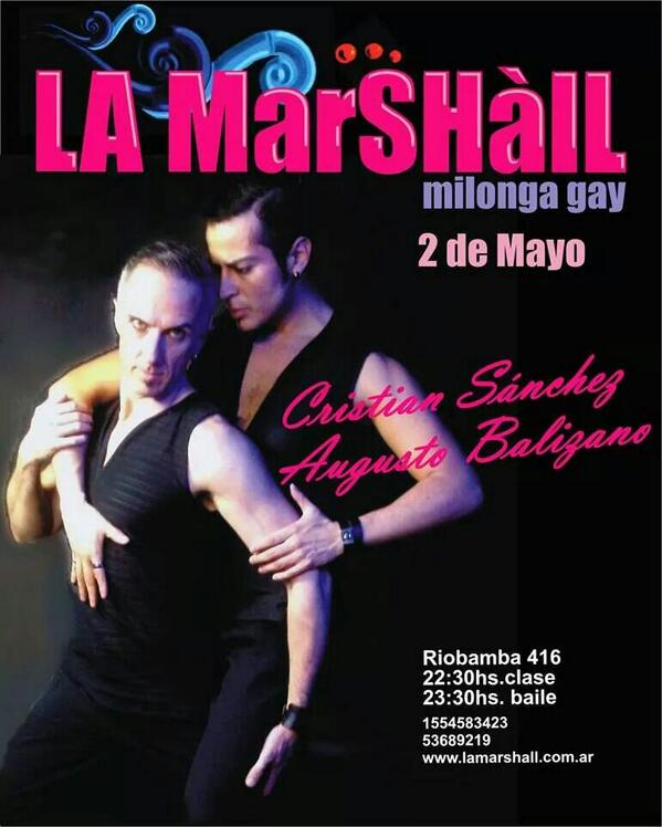 Augustotango's tweet photo. Este viernes bailamos con Cristian en La Marshall http://t.co/zQ1CymSeTB