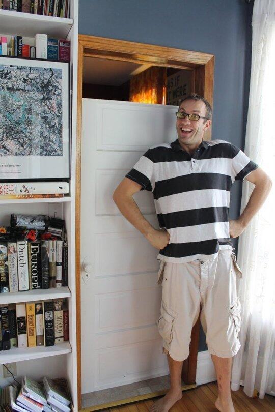 blinds2go's tweet image. Poor Jake had a little #DIYDisaster - Always use a metal tape measure Jake! Tell us about your #DIYdisasters