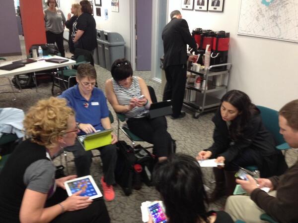NatalieMacDona5's tweet photo. Great minds at work #lcocsb #learningconnections #ocsb http://t.co/osvff61c4L