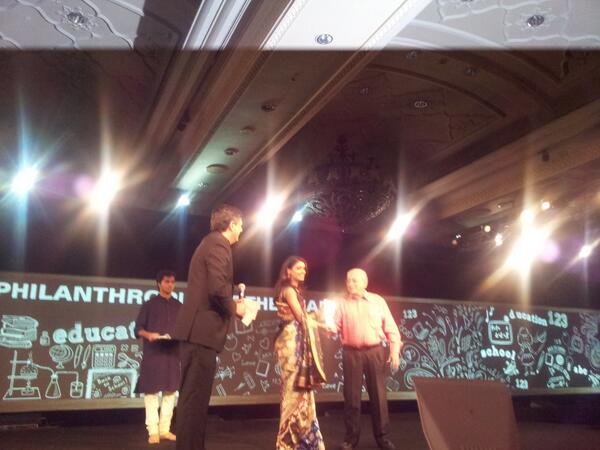 Young Philanthropist of the Year award goes to Roshni Nadar of <a href="/hcltech/">HCLTech</a> at #NDTVIndian