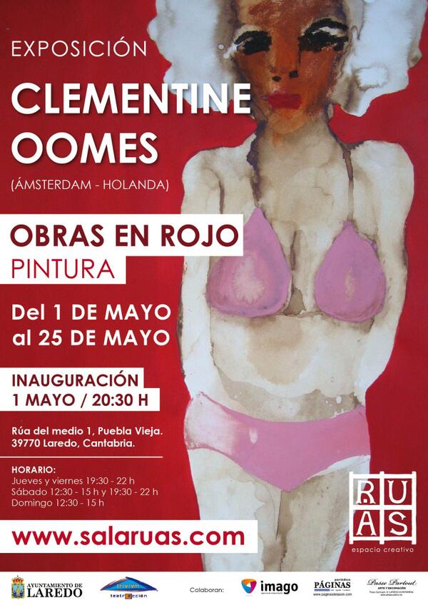 Este 1 de Mayo lo celebramos con nueva #exposición de #ClementineOomes. ¡No os lo perdáis! bit.ly/1m7AMxD