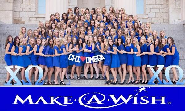 We celebrate World Wish Day <a href="/ChiOmegaXO/">Chi Omega Fraternity</a> <a href="/MakeAWish/">Make-A-Wish America</a>