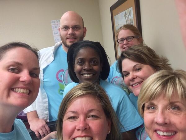 davispr's tweet image. Here's the #MidlandsGives team hanging in there with two hours to go! @JudiGatson @CCCFtweets