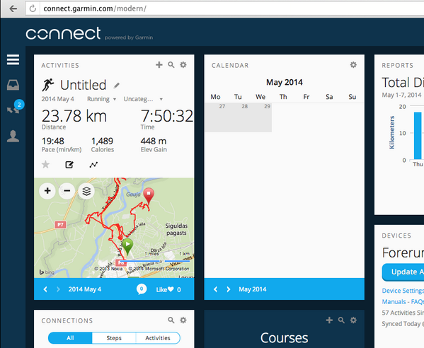 burmisha's tweet photo. Garmin Connect обновился! Выглядит в духе времени. Ща потыкаем. http://t.co/7ThhHT6v2F