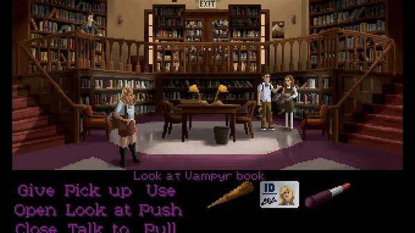 TheAVClub's tweet photo. Here's Buffy The Vampire Slayer as a LucasArts adventure game http://t.co/GAGvzjW62l http://t.co/adtkHfBeQU
