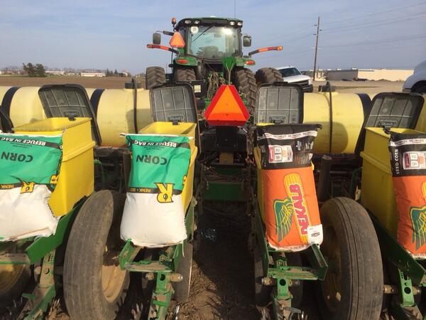 Setting up a butt whipping!! @DEKALBSeed it's time to show the competition who's boss! #plant14