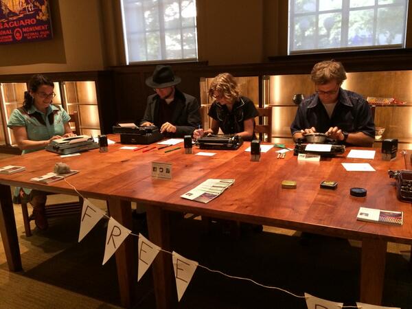 Typewriter rodeo at #briscoewesternartmuseum. Supporting the #BigGiveSA