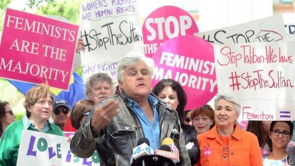 BBCWorld's tweet photo. Stars boycott Beverly Hills Hotel over Brunei 'sharia' law http://t.co/GXkO5sgQzi http://t.co/D8hGZ1jhJl