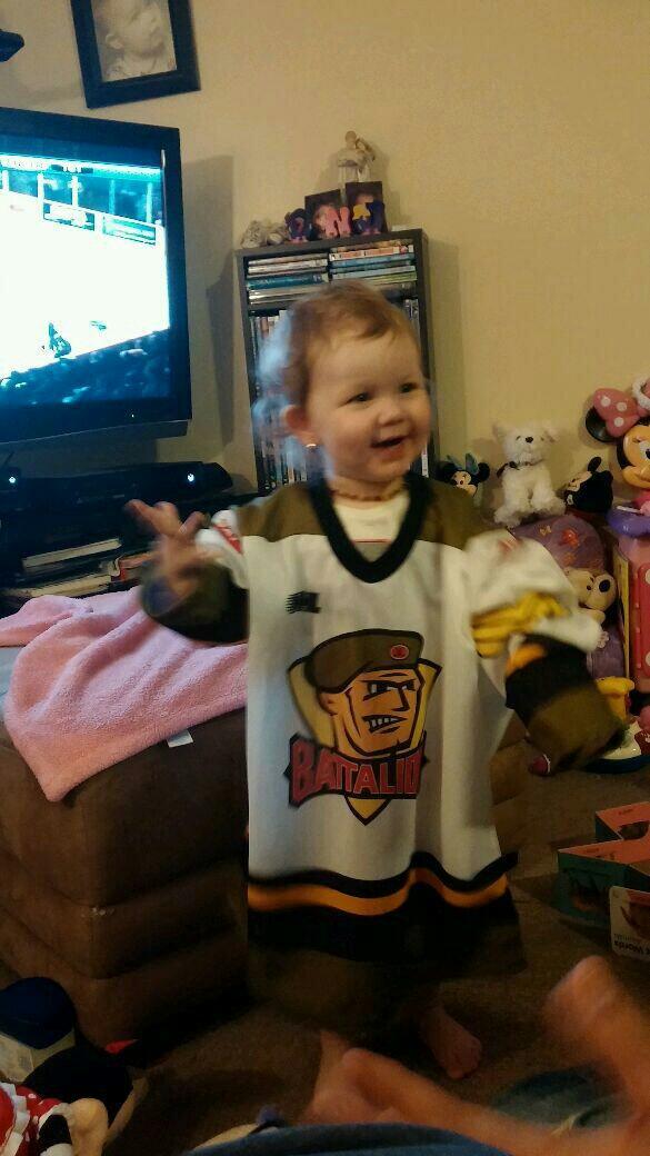 Restoule29's tweet photo. @TVCNorthBay it may not be a selfie but my 2 yr old niece loves her Battalion http://t.co/jLq9Zb1JET