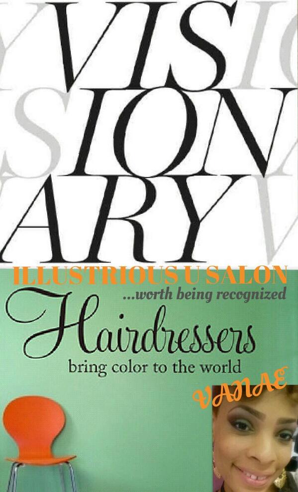 VbVersatile's tweet image. Hello everyone! I'm VANAE Owner of &amp;amp; Hair Stylist &amp;amp; MUA at ILLUSTRIOUS U SALON. I'm pic-collage.com/_UdE3vh79