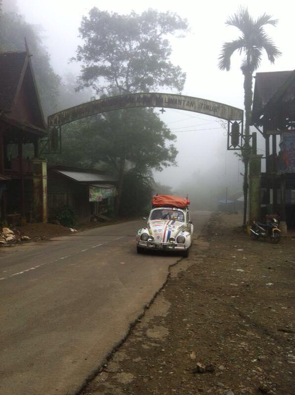 Perjalanan Yudi Herbie sdh sampai di perbatasan Kaltim-Kalsel