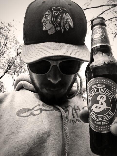MarkoAlbrecht's tweet photo. Lucky #Blackhawks hat & #BrooklynBrew @ESNTL hoodie.
Winning combo! http://t.co/jMWELLsEY8