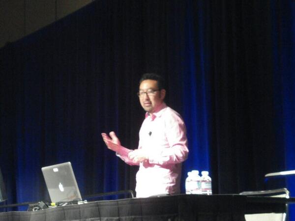 momreen's tweet photo. How did I miss this?
“@corewarrior: Here's the @RealGeneKim  in action at #know14  #knowledge14! http://t.co/jfsLxtJDGR”