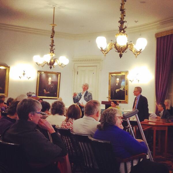 vtdems's tweet image. 2nd to last House caucus of the session. #room11 #montpelier