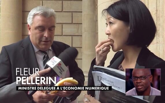 linfoduvrai's tweet photo. Les députés mangent une banane à l'Assemblée Nationale contre le racisme dans #LGJ http://t.co/wnzB2sLCZq