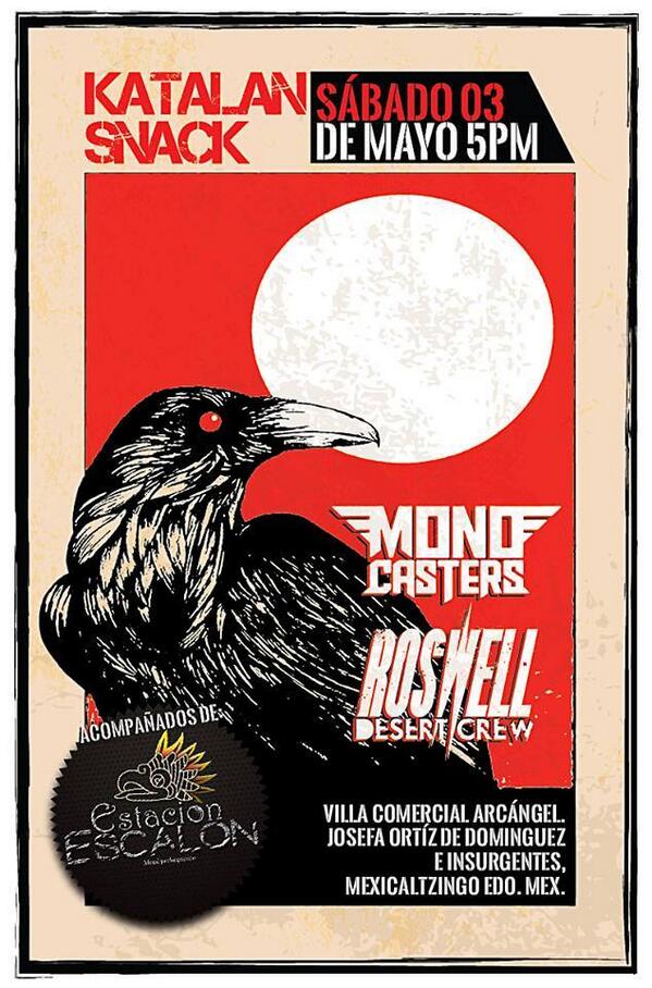 roswelldesertc's tweet photo. Próxima presentación @roswelldesertc en Mexicaltzingo, Edo. de México. Rt. @TolucaRock @TolucaComunica  @landolive http://t.co/L9ux84lnvM