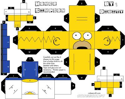 HighbrowGeek's tweet image. Getting ready for #simpsonslego with Homer #Simpson Papercraft! bit.ly/1iysBls #Fox #Simpsons