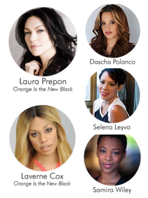 LikeAVause's tweet photo. ICYMI: @LauraPrepon @Lavernecox @DashPolanco @selenis_leyva and @samirawiley will be at the #GLAADAwards on May 3rd! http://t.co/Kdx7LrCyIb