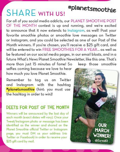 PlanetSmoothie's tweet image. ATTN SELFIE TAKERS! Win #freesmoothies for sharing your fav smoothie posts with us! just include #planetsmoothie !