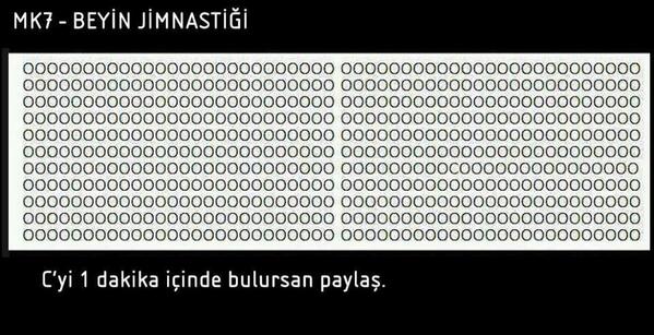 Bu beyin jimlastiğini çözerek beynini dinç tutmaya ne dersin? C'yi bulman ne kadar uzun sürdü?