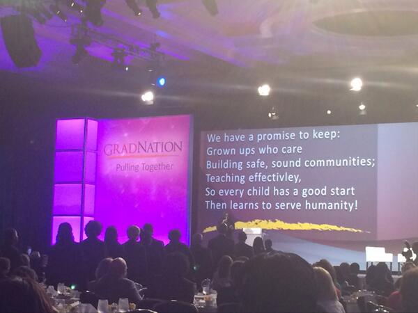 amerigrad's tweet photo. #GNSummit @americaspromise ends on an uplifting note with a soulful choir +a new anthem for transforming communities! http://t.co/AQVP3Av9xd