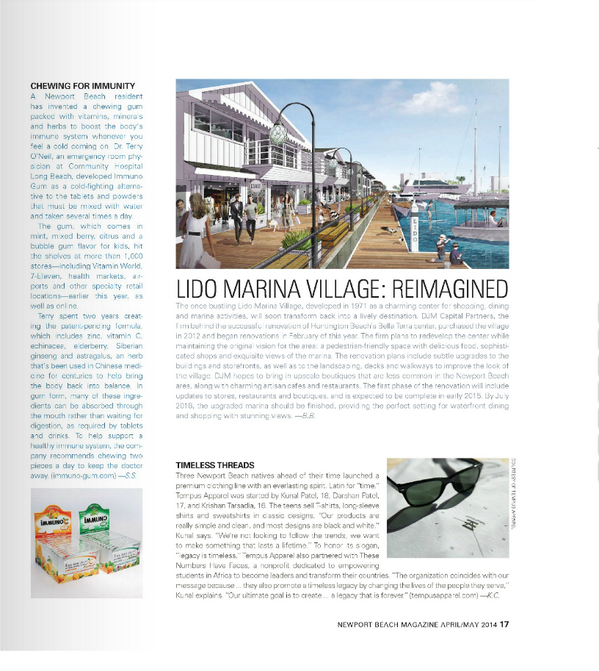 ImmunoGum's tweet photo. Many thanks to @newportbeachmag for the wonderful write-up! http://t.co/l9GUrvkS9f
