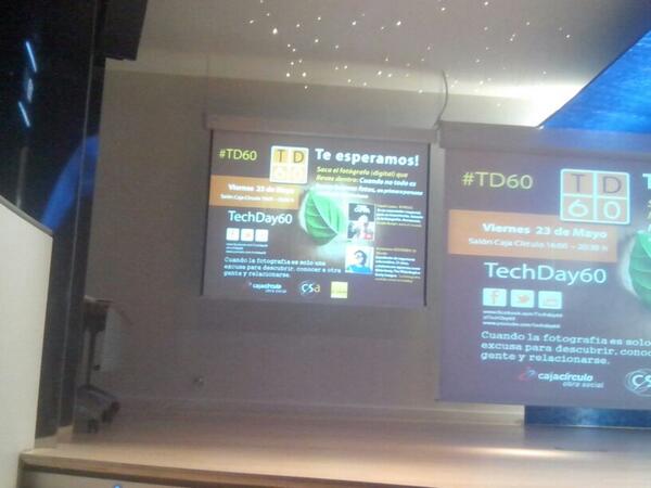 RuSardi's tweet photo. En el próximo #TD60 @TechDay60 #Burgos #fotos a saco con @victorianoi #photo "La fotografía sentida como un hobby" http://t.co/aA4xMCIqBB