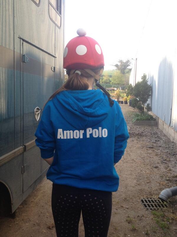 boyle_ella's tweet photo. Fab jump on Charlie tonight, wearing my lovely @amorpolo hoodie!Super comfy and perfect for this changeable weather!🏇 http://t.co/q3cl4xBSPx