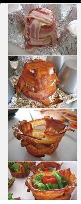 RecetasMyN's tweet photo. Que fácil es hacer estas deliciosas canasticas de tocineta http://t.co/tZDrUVe2EI