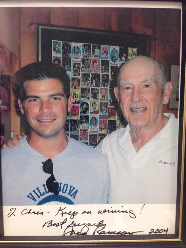 CoachCarideoWU's tweet photo. RIP Coach Ramsay..not only a legendary coach but a family friend! Would sit and talk hoops every summer! #coachramsay http://t.co/rSnqD87s1N