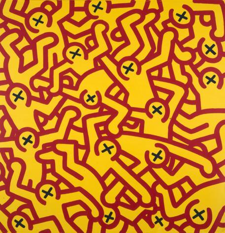 flyerapp's tweet photo. #KeithHaring exhibit opens Sat @GladstoneNYC w/ iconic images of sexuality &amp; technology http://t.co/Cv2gGMpSNX http://t.co/1pzNpRHShe