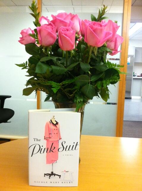 ltisdel's tweet photo. What a beautiful way to celebrate the on-sale date of THE PINK SUIT by @nmkelby! Thank you! http://t.co/3h6ga4iGfj